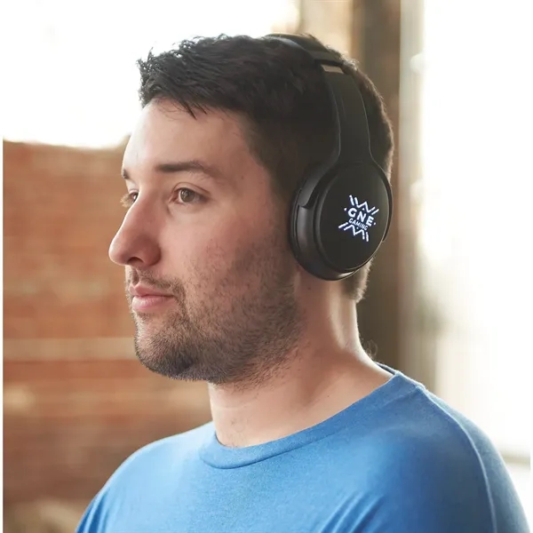 Light Up Logo Bluetooth Headphones - Light Up Logo Bluetooth Headphones - Image 1 of 9