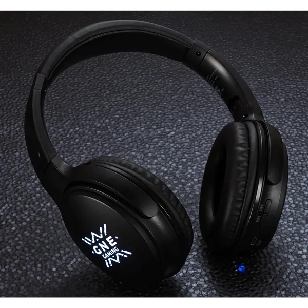 Light Up Logo Bluetooth Headphones - Light Up Logo Bluetooth Headphones - Image 3 of 9