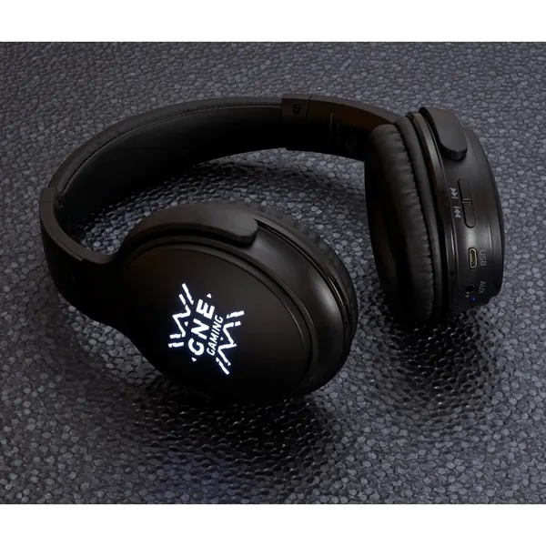 Light Up Logo Bluetooth Headphones - Light Up Logo Bluetooth Headphones - Image 4 of 9