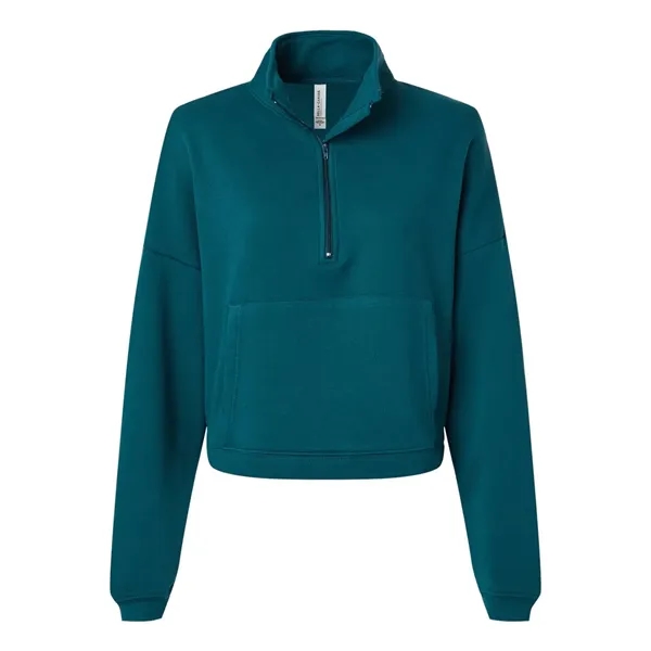 BELLA + CANVAS Women's Sponge Fleece Half Zip Pullover - BELLA + CANVAS Women's Sponge Fleece Half Zip Pullover - Image 3 of 4