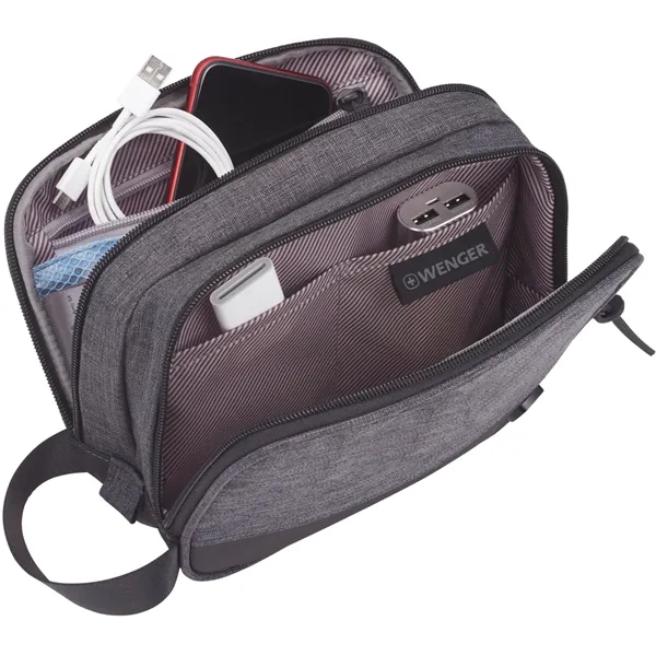 Wenger RPET Dual Compartment Dopp Kit - Wenger RPET Dual Compartment Dopp Kit - Image 7 of 8