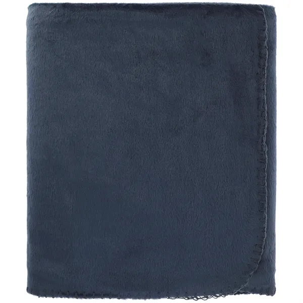 100% Recycled PET Fleece Blanket with RPET Pouch - 100% Recycled PET Fleece Blanket with RPET Pouch - Image 8 of 16