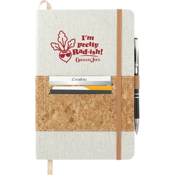 FSC® Mix 5.5" x 8.5" Recycled Cotton Cork Notebook - FSC® Mix 5.5" x 8.5" Recycled Cotton Cork Notebook - Image 1 of 9