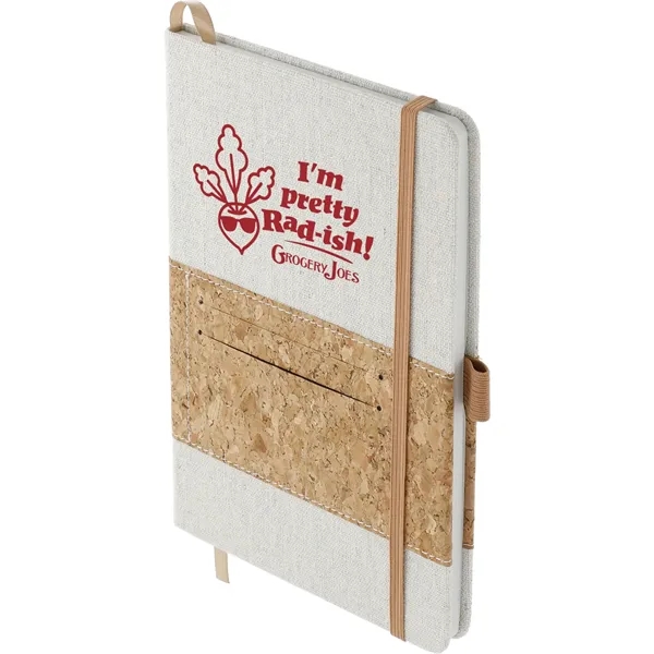 FSC® Mix 5.5" x 8.5" Recycled Cotton Cork Notebook - FSC® Mix 5.5" x 8.5" Recycled Cotton Cork Notebook - Image 6 of 9