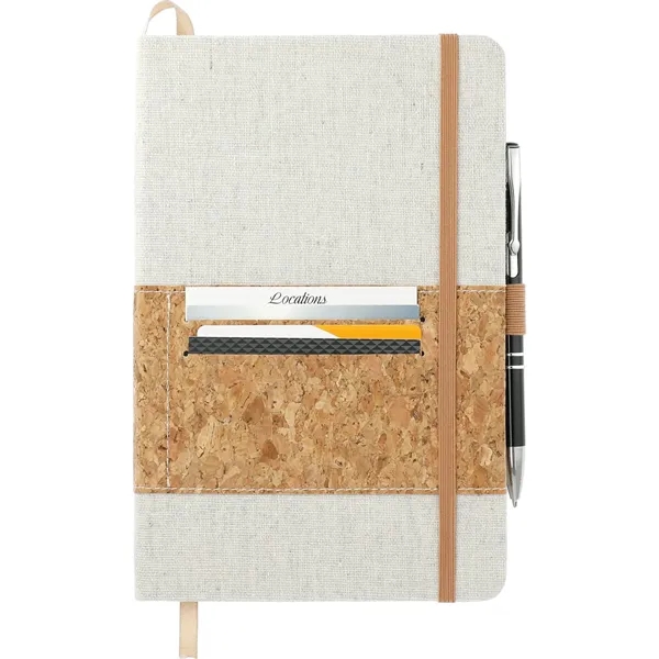 FSC® Mix 5.5" x 8.5" Recycled Cotton Cork Notebook - FSC® Mix 5.5" x 8.5" Recycled Cotton Cork Notebook - Image 3 of 9