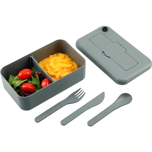 Bamboo Fiber Lunch Box with Utensils - Bamboo Fiber Lunch Box with Utensils - Image 13 of 15