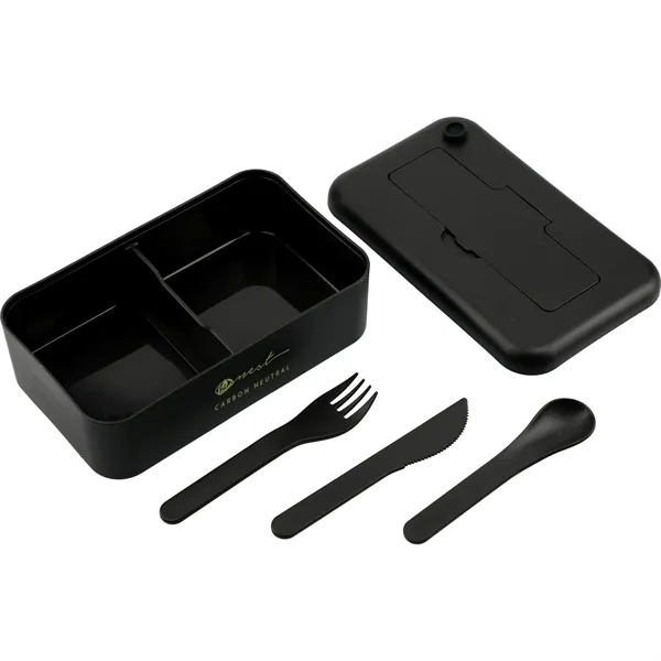 Bamboo Fiber Lunch Box with Utensils - Bamboo Fiber Lunch Box with Utensils - Image 4 of 15