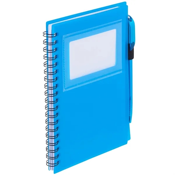 FSC® Mix 5.5" x 7" Star Spiral Notebook with Pen - FSC® Mix 5.5" x 7" Star Spiral Notebook with Pen - Image 7 of 8