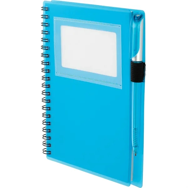 FSC® Mix 5.5" x 7" Star Spiral Notebook with Pen - FSC® Mix 5.5" x 7" Star Spiral Notebook with Pen - Image 6 of 8