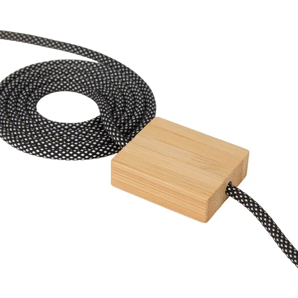 FSC® 100% Bamboo 5-in-1 100W Laptop Charging Cable - FSC® 100% Bamboo 5-in-1 100W Laptop Charging Cable - Image 4 of 8