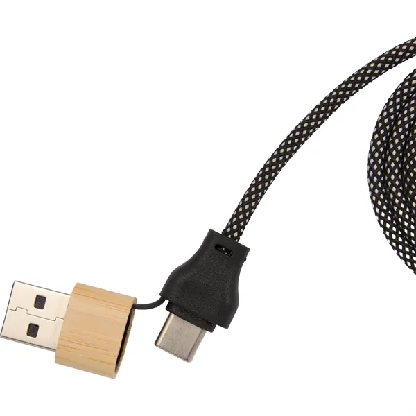FSC® 100% Bamboo 5-in-1 100W Laptop Charging Cable - FSC® 100% Bamboo 5-in-1 100W Laptop Charging Cable - Image 8 of 8