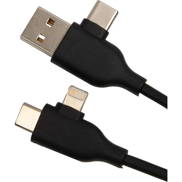 5-IN-1 Charging Cable with USB-A/C Hub - 5-IN-1 Charging Cable with USB-A/C Hub - Image 4 of 8