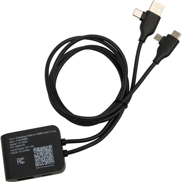 5-IN-1 Charging Cable with USB-A/C Hub - 5-IN-1 Charging Cable with USB-A/C Hub - Image 8 of 8