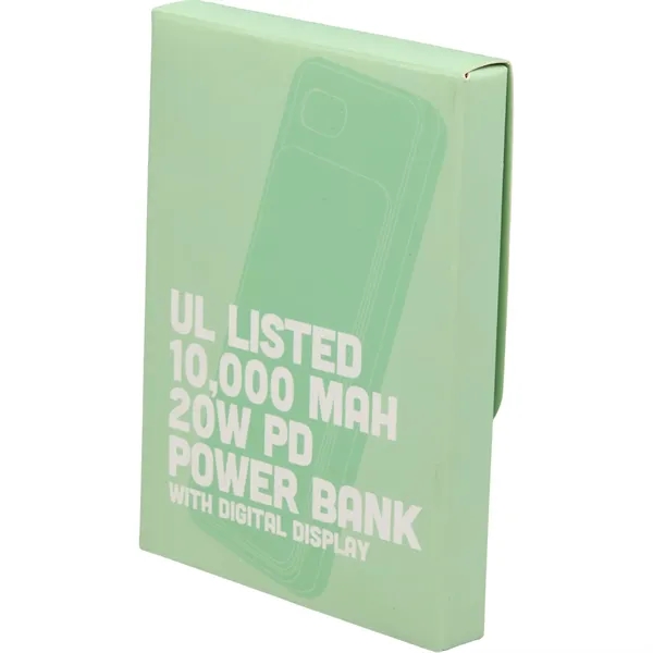 UL Listed 10000 mAh 20W Digital Display PowerBank - UL Listed 10000 mAh 20W Digital Display PowerBank - Image 8 of 11