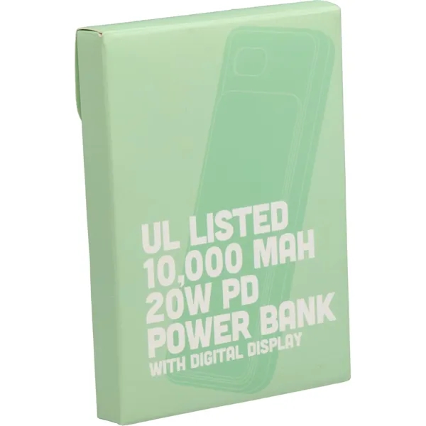 UL Listed 10000 mAh 20W Digital Display PowerBank - UL Listed 10000 mAh 20W Digital Display PowerBank - Image 4 of 11