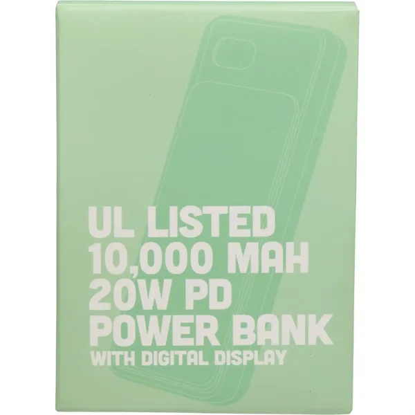 UL Listed 10000 mAh 20W Digital Display PowerBank - UL Listed 10000 mAh 20W Digital Display PowerBank - Image 6 of 11
