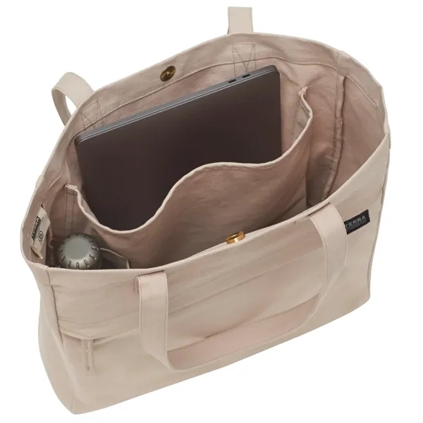 Terra Thread Fairtrade Executuive Work Tote - Terra Thread Fairtrade Executuive Work Tote - Image 7 of 14