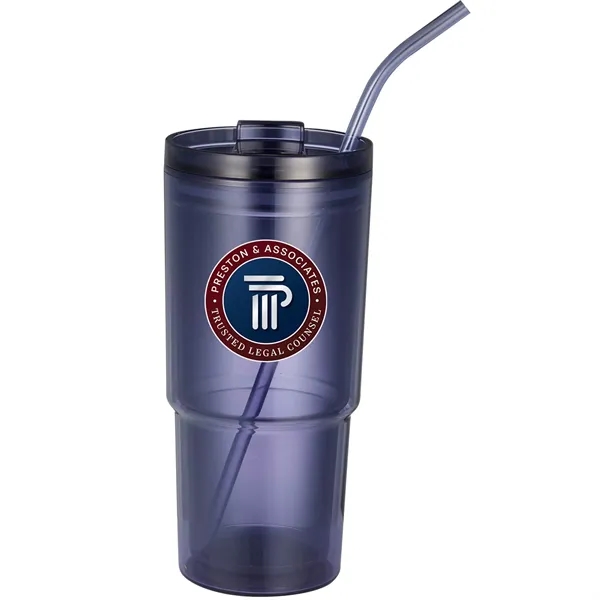 Mia Recycled Acrylic Tumbler 24oz - Mia Recycled Acrylic Tumbler 24oz - Image 4 of 11