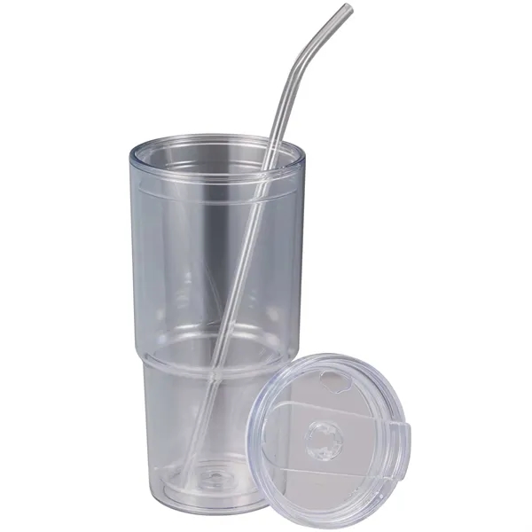 Mia Recycled Acrylic Tumbler 24oz - Mia Recycled Acrylic Tumbler 24oz - Image 3 of 11