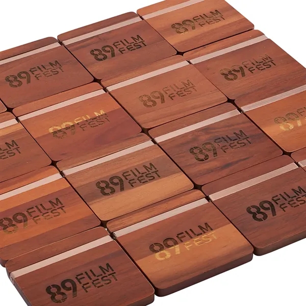 Graze Wood and Metal Coaster Set - Graze Wood and Metal Coaster Set - Image 7 of 7