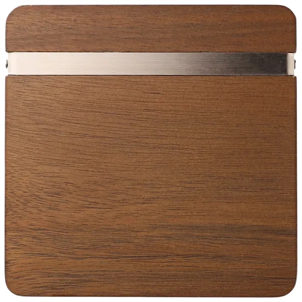 Graze Wood and Metal Coaster Set - Graze Wood and Metal Coaster Set - Image 4 of 7