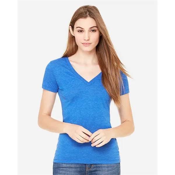 BELLA + CANVAS Women's Triblend Deep V-Neck Tee - BELLA + CANVAS Women's Triblend Deep V-Neck Tee - Image 0 of 27