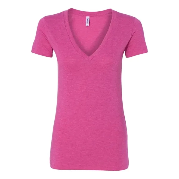 BELLA + CANVAS Women's Triblend Deep V-Neck Tee - BELLA + CANVAS Women's Triblend Deep V-Neck Tee - Image 4 of 27