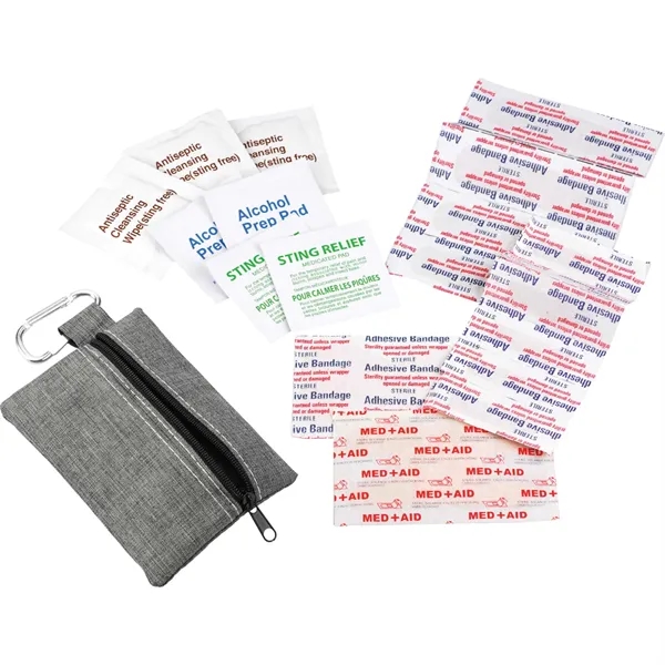 Zippered 20-Piece First Aid Pouch - Zippered 20-Piece First Aid Pouch - Image 9 of 22