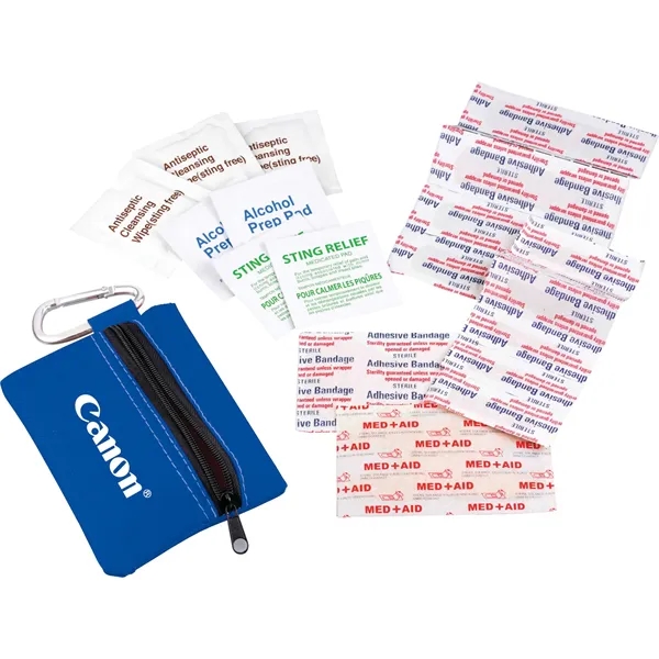 Zippered 20-Piece First Aid Pouch - Zippered 20-Piece First Aid Pouch - Image 20 of 22