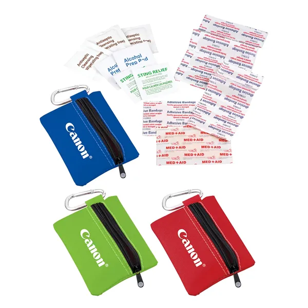 Zippered 20-Piece First Aid Pouch - Zippered 20-Piece First Aid Pouch - Image 21 of 22