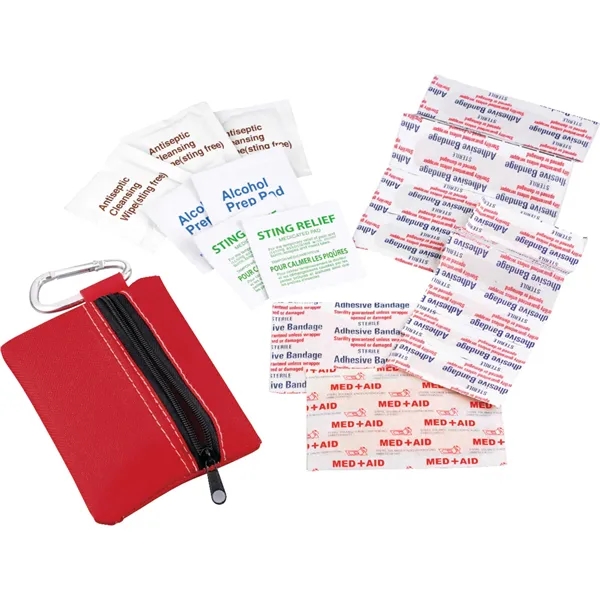 Zippered 20-Piece First Aid Pouch - Zippered 20-Piece First Aid Pouch - Image 15 of 22