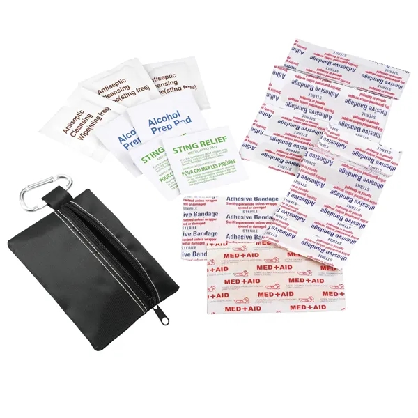 Zippered 20-Piece First Aid Pouch - Zippered 20-Piece First Aid Pouch - Image 4 of 22