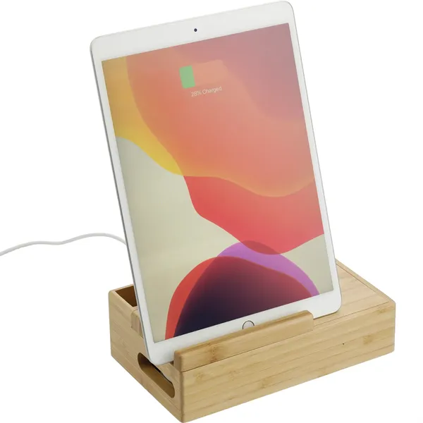 Bamboo Fast Wirelsss Charging Dock Station - Bamboo Fast Wirelsss Charging Dock Station - Image 11 of 13