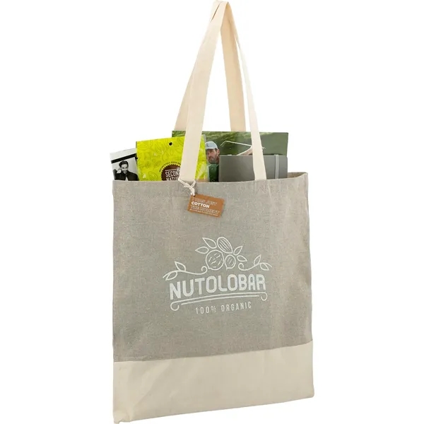 Split Recycled 5oz Cotton Twill Convention Tote - Split Recycled 5oz Cotton Twill Convention Tote - Image 19 of 21
