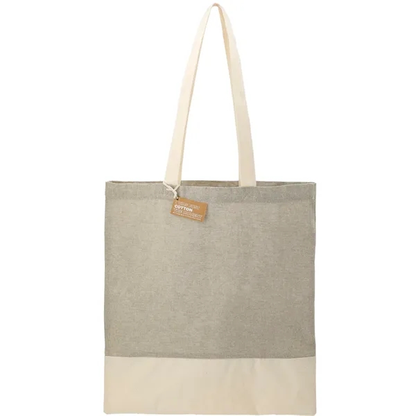 Split Recycled 5oz Cotton Twill Convention Tote - Split Recycled 5oz Cotton Twill Convention Tote - Image 16 of 21