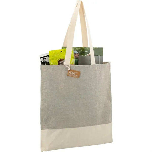 Split Recycled 5oz Cotton Twill Convention Tote - Split Recycled 5oz Cotton Twill Convention Tote - Image 21 of 21
