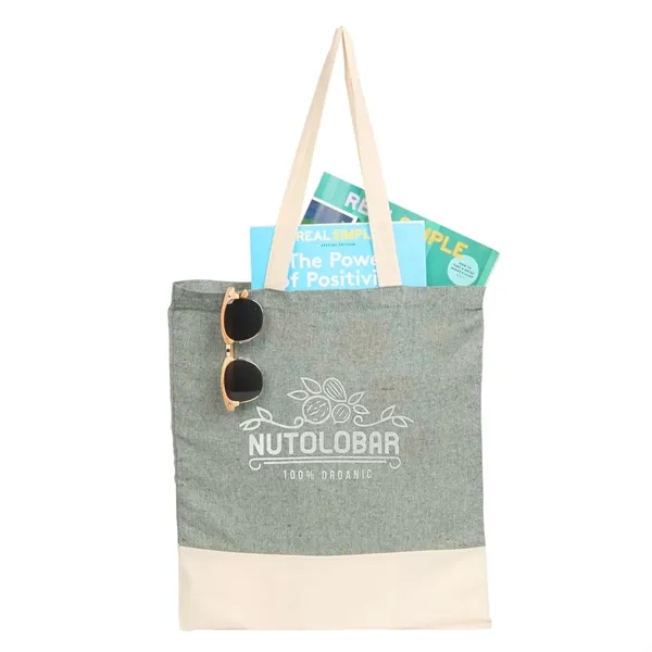 Split Recycled 5oz Cotton Twill Convention Tote - Split Recycled 5oz Cotton Twill Convention Tote - Image 12 of 21