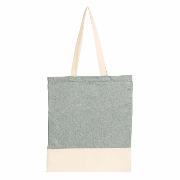 Split Recycled 5oz Cotton Twill Convention Tote - Split Recycled 5oz Cotton Twill Convention Tote - Image 9 of 21