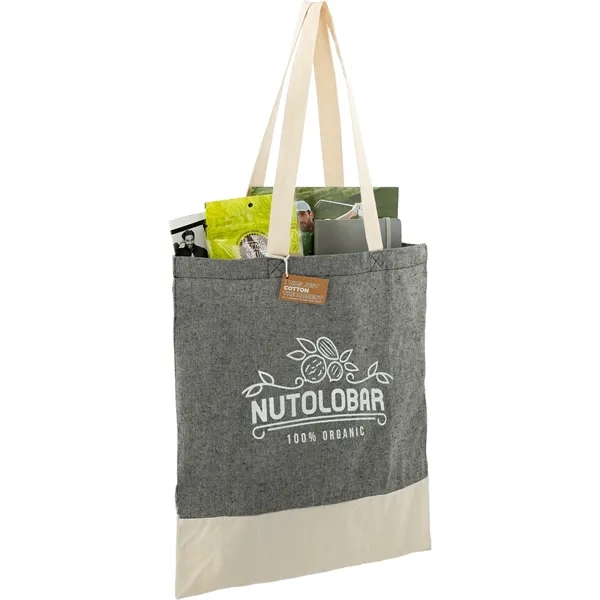 Split Recycled 5oz Cotton Twill Convention Tote - Split Recycled 5oz Cotton Twill Convention Tote - Image 4 of 21