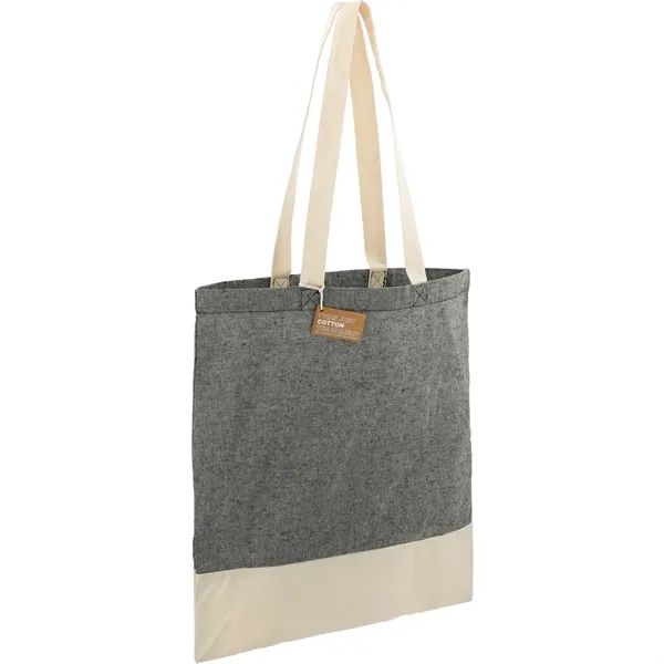 Split Recycled 5oz Cotton Twill Convention Tote - Split Recycled 5oz Cotton Twill Convention Tote - Image 6 of 21