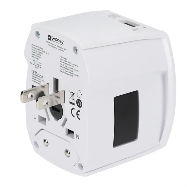 SKROSS World Travel Adapter MUV USB Type A & Type - SKROSS World Travel Adapter MUV USB Type A & Type - Image 5 of 13