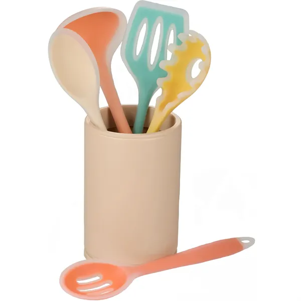 Silicone Cooking Utensil Set - Silicone Cooking Utensil Set - Image 1 of 5