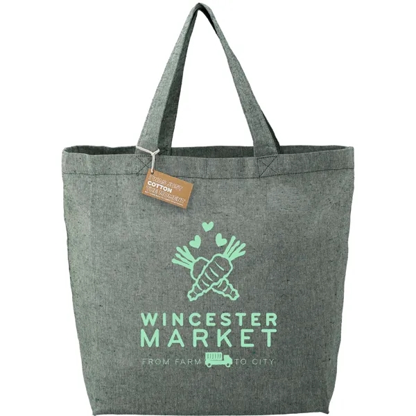 Recycled 5oz Cotton Twill Grocery Tote - Recycled 5oz Cotton Twill Grocery Tote - Image 6 of 18