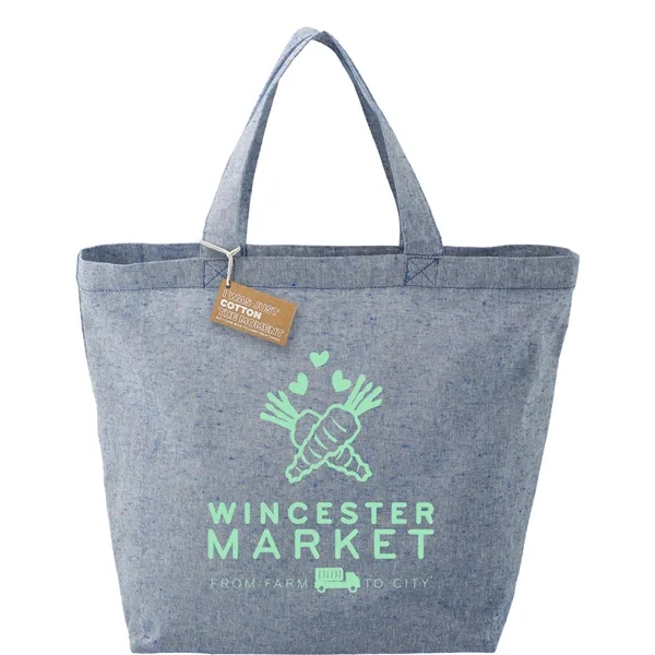 Recycled 5oz Cotton Twill Grocery Tote - Recycled 5oz Cotton Twill Grocery Tote - Image 13 of 18