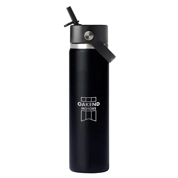 Custom Hydro Flask® Wide Mouth w/ Flex Straw Cap 24oz