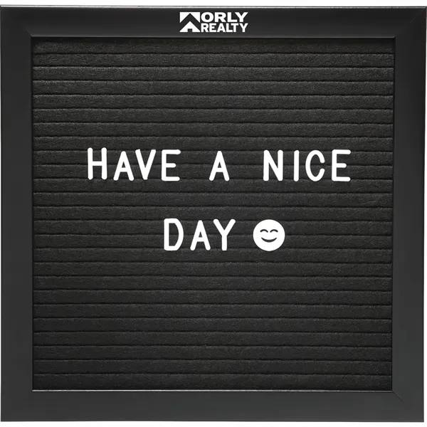Custom Felt Board with Letters