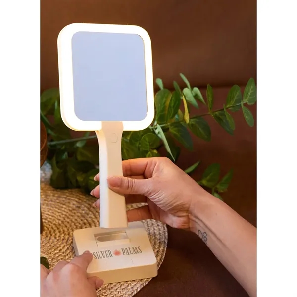 Custom Wellable™ LED Magnifying Mirror with Stand