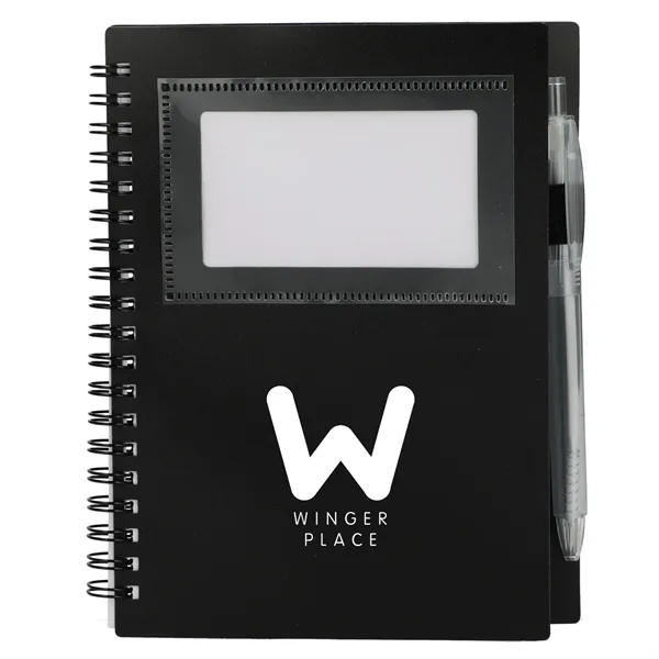 FSC® Recycled 5" x 7" Star Spiral Notebook with Pe