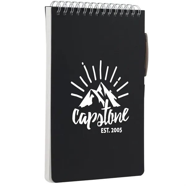 Custom 5' x 7' Mineral Stone Field Reporter Notebook w/Pe