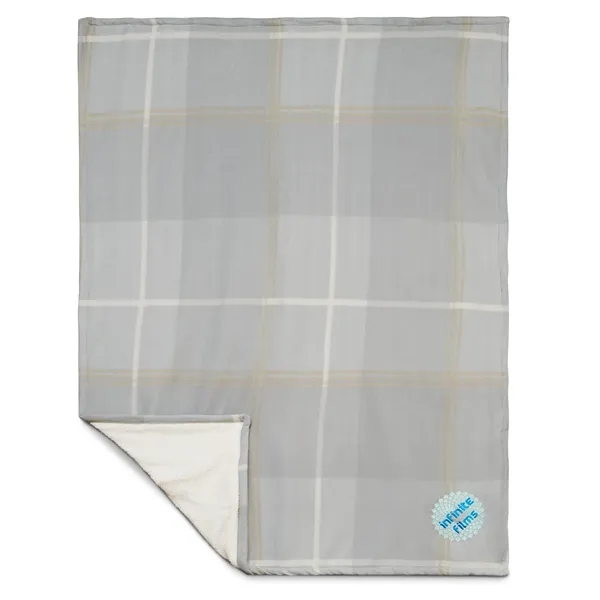 Plaid Fleece Sherpa Blanket - Plaid Fleece Sherpa Blanket - Image 14 of 16